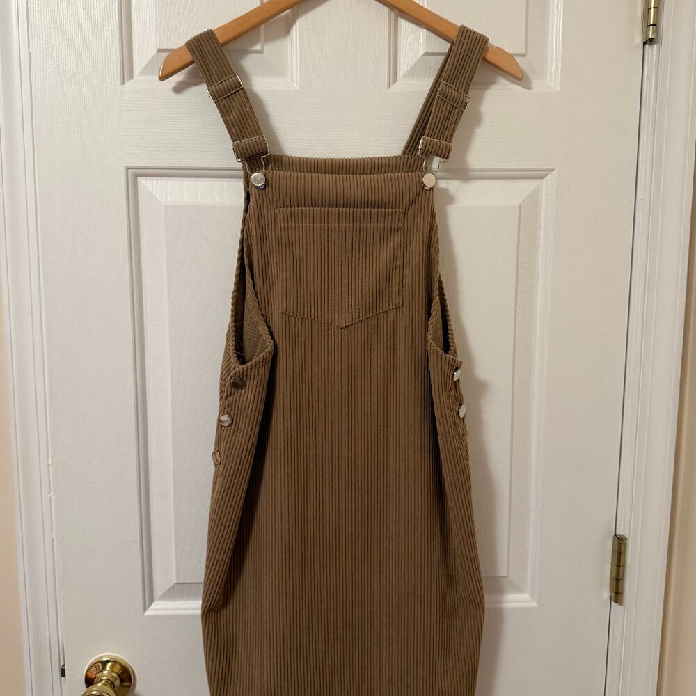 SHEIN Women's Brown and Tan Casual-dresses